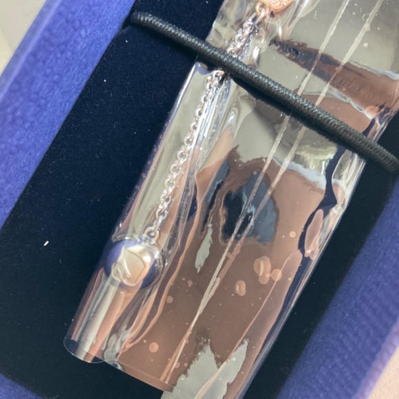 Authentic Swarovski Strand Hexagon Crystal & Rose Gold Bracelet - Picture 9 of 11